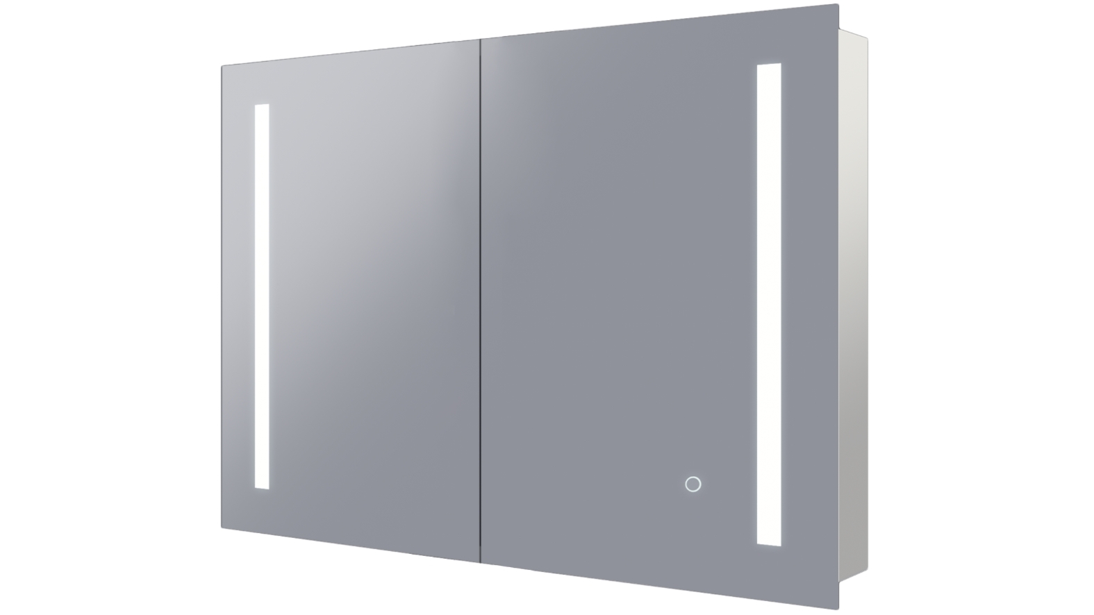 Remer Amber 750mm Shaving Cabinet with Frontlit LED Mirror & Demister