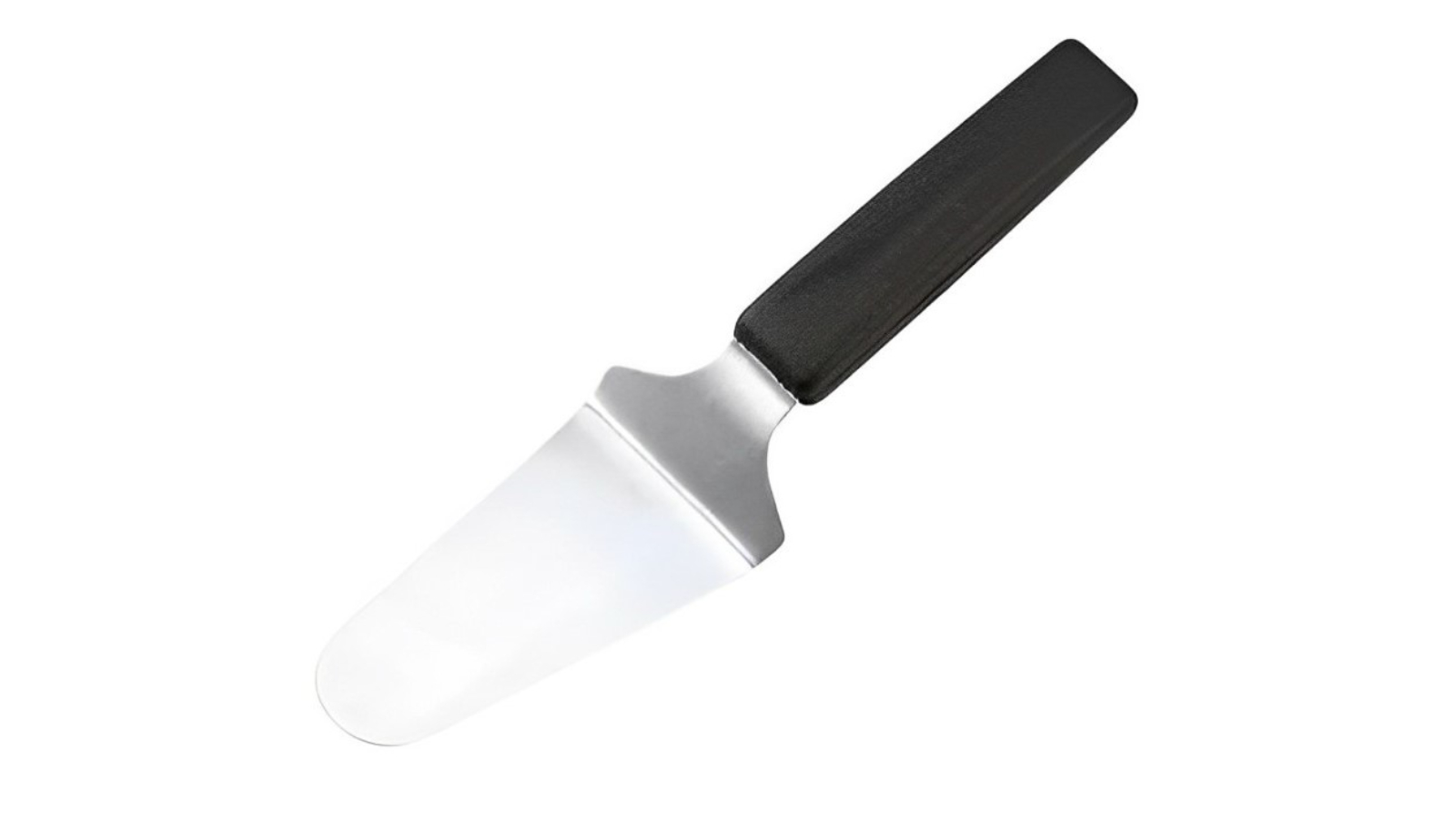 Chef Inox Stainless Steel Cake Server with Plastic Black Handle