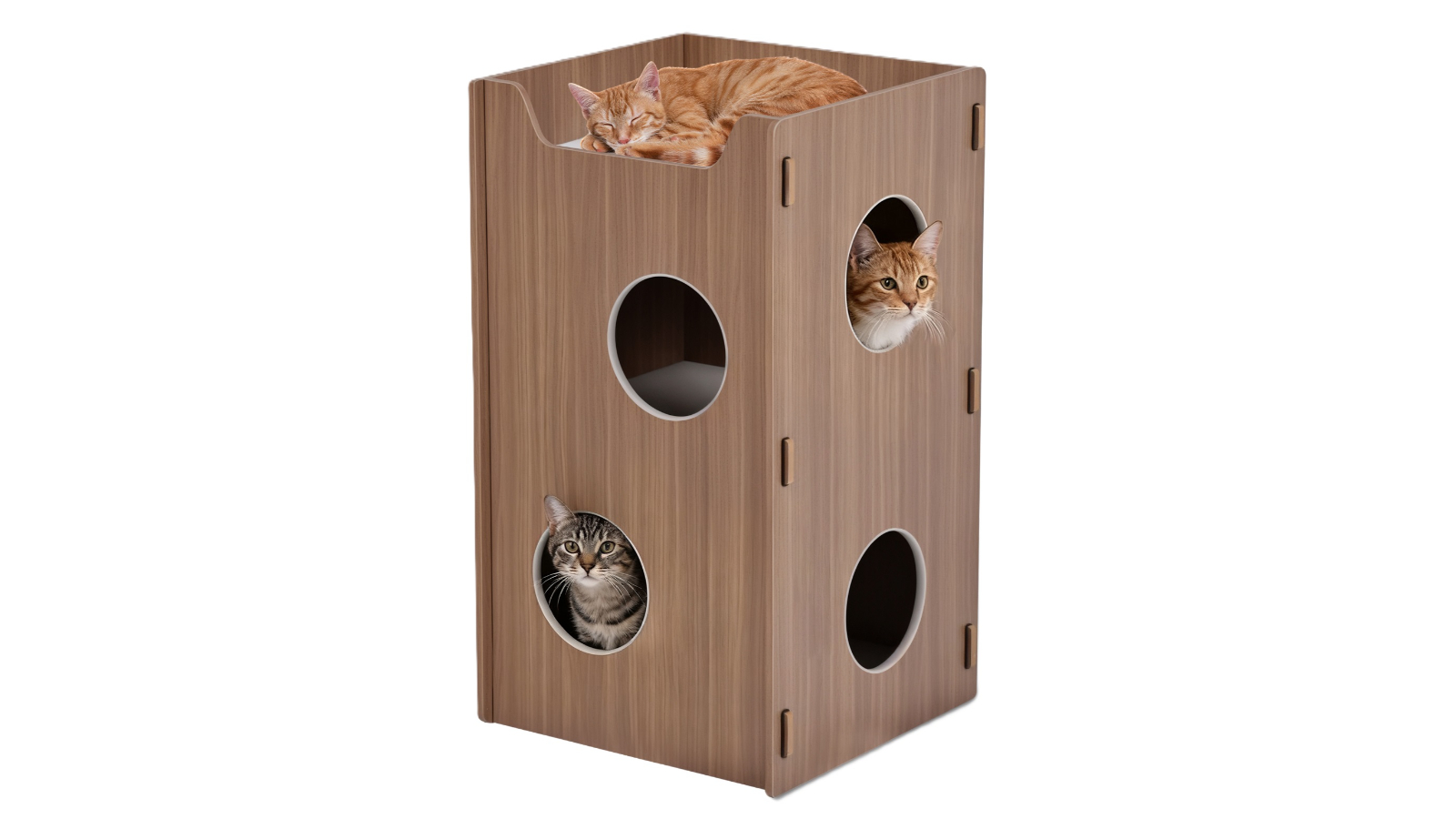 Advwin 2-Story Wooden Cat House