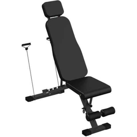 Advwin Adjustable Weight Bench with 7 Backrest and 4 Seat for Strength Training