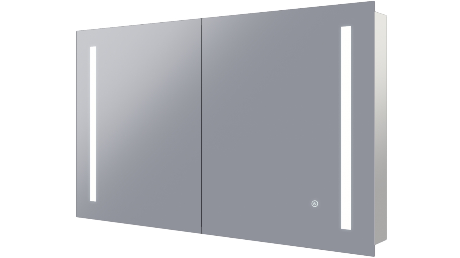 Remer Amber 900mm Shaving Cabinet with Frontlit LED Mirror & Demister