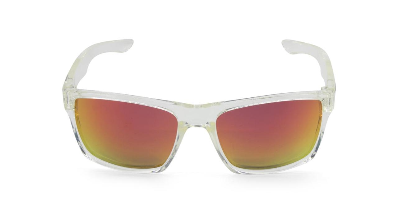 Dirty Dog 53329 Unisex Vendetta Fusion Polarised Sunglasses - Crystal/Red