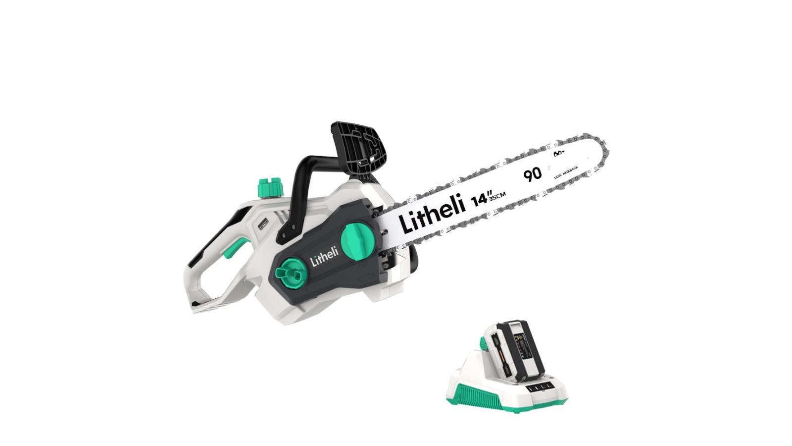Litheli 40V Brushless Motor Cordless Handheld Chainsaw Kit