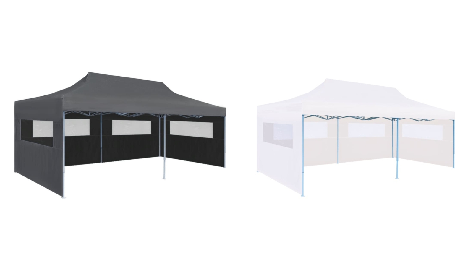 vidaXL 3 x 6m Folding Pop-up Partytent with Sidewalls