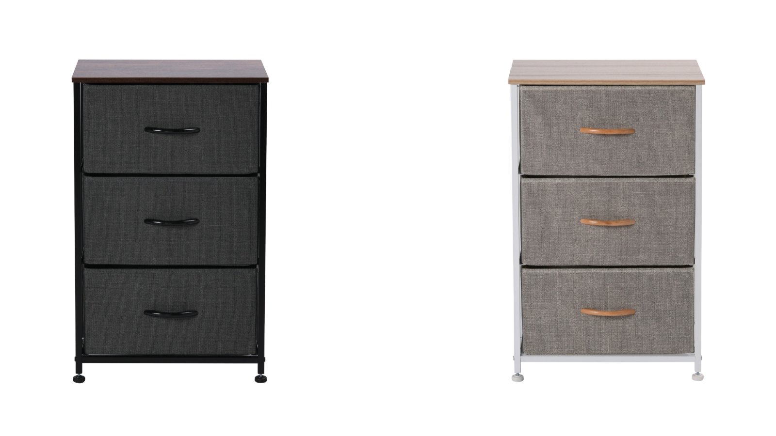 Sherwood Luna 3-Drawer Fabric Home Dresser