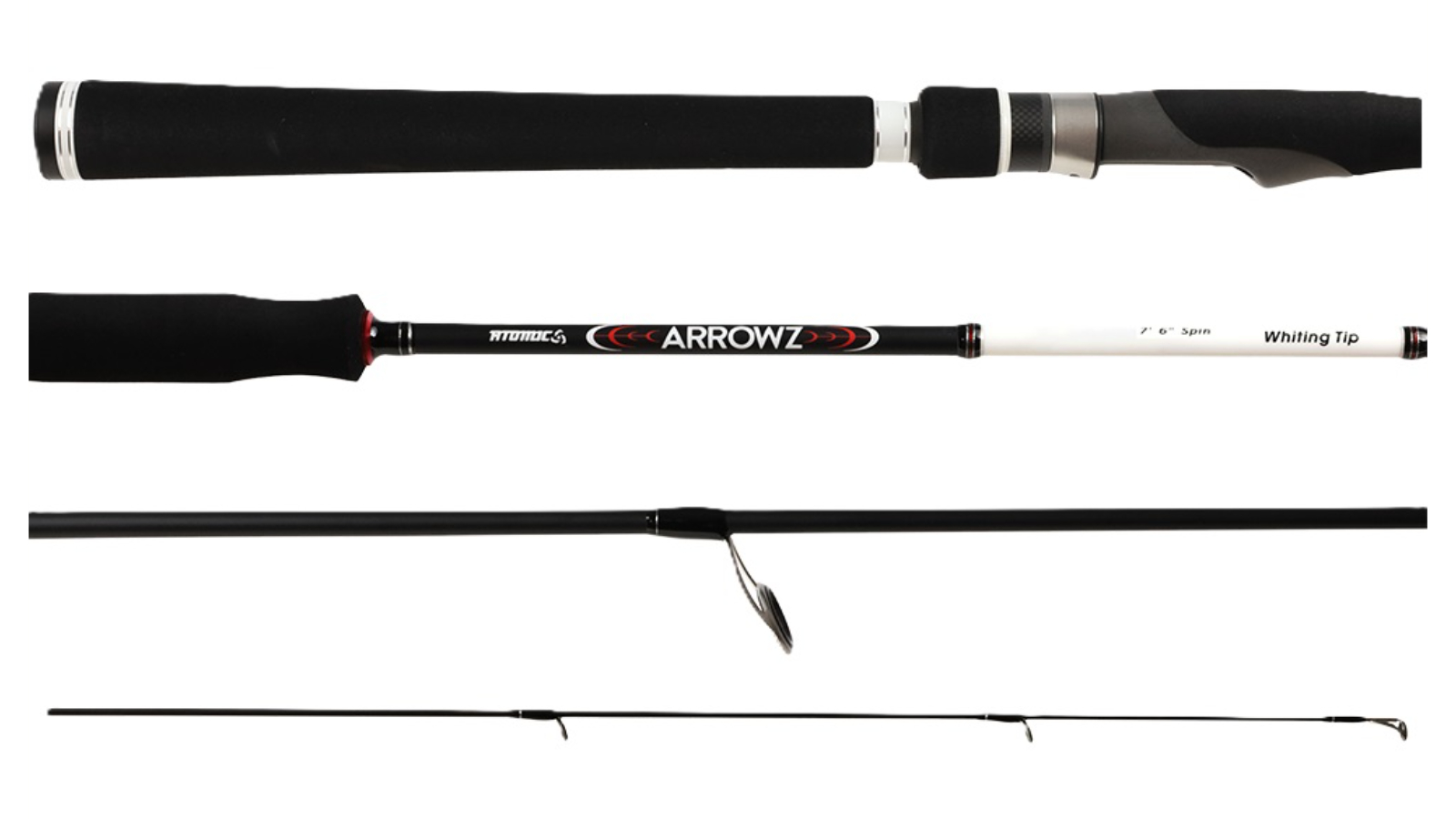 Arrowz 2 Piece Atomic Carbon 7ft/4inch Whiting Tip Deep Fishing Rod - 6-12lbs