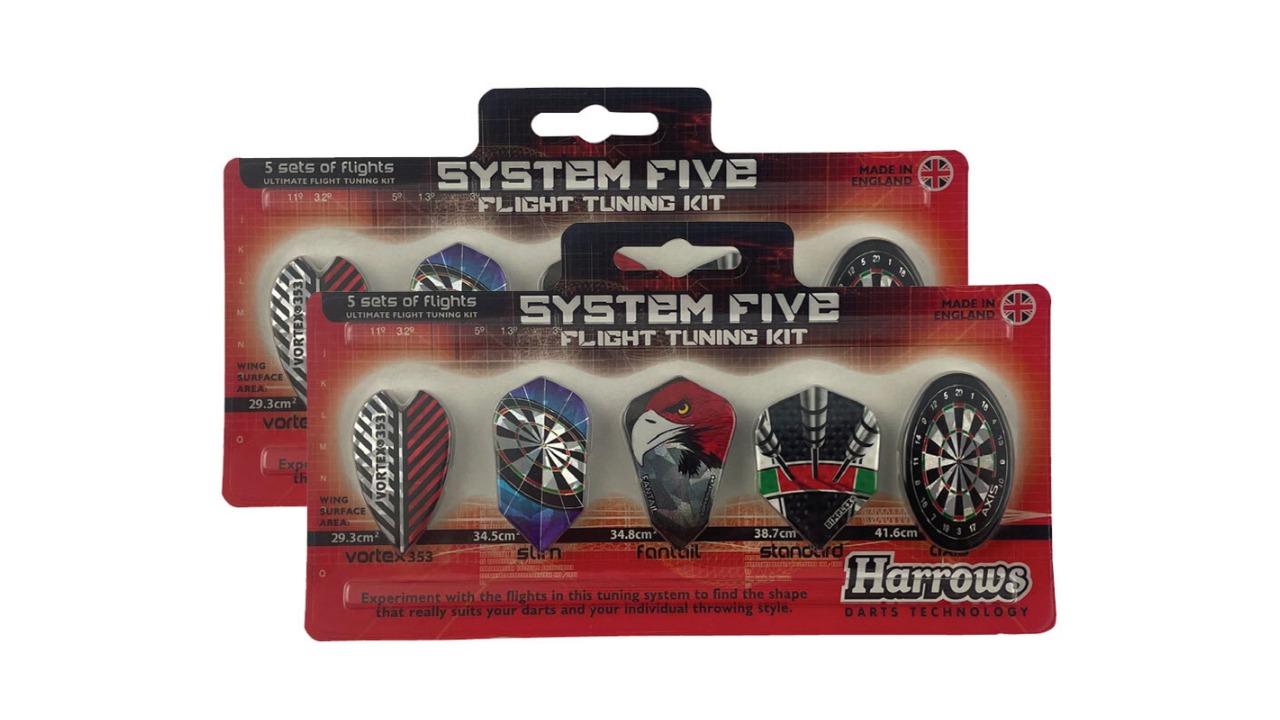 Harrows System Five Dart Flight Tuning Set