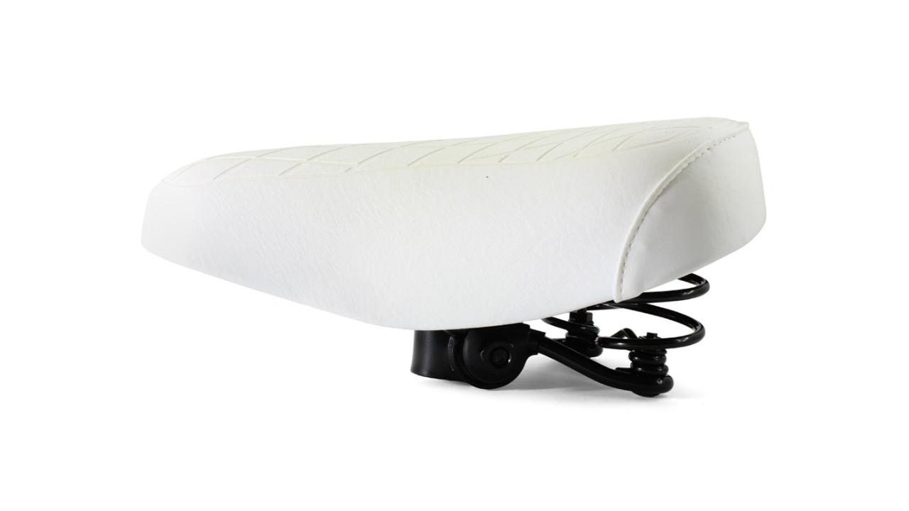 Action Bike and Ski 25 x 19cm Ladies Retro Bike Seat - White