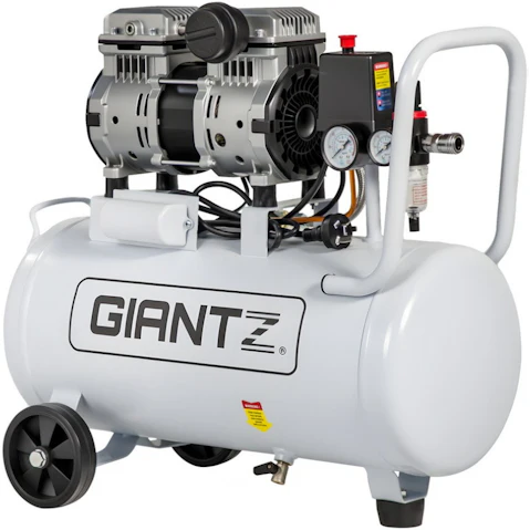 Giantz 30 Litre Oil-Free 0.75HP Quiet Portable Air Compressor