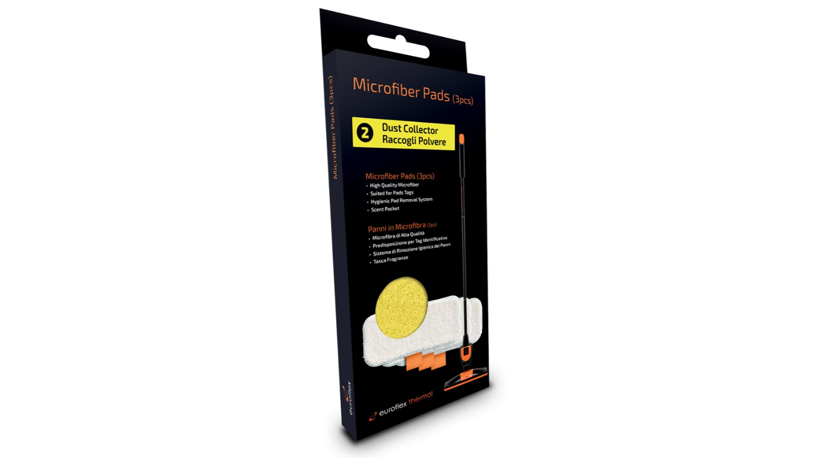 Euroflex Thermal X1 Pack of 3 Replacement Dust Collector Microfibre Pad