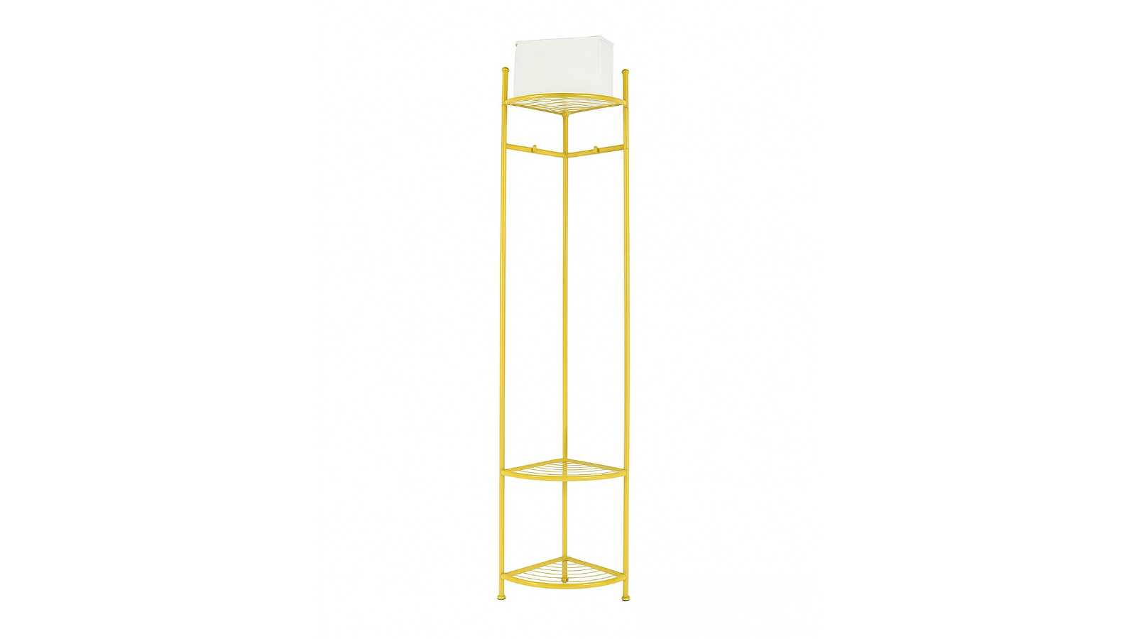 Pretty & Practical Freestanding Corner Coat Rack with Shelf and Hall Tree