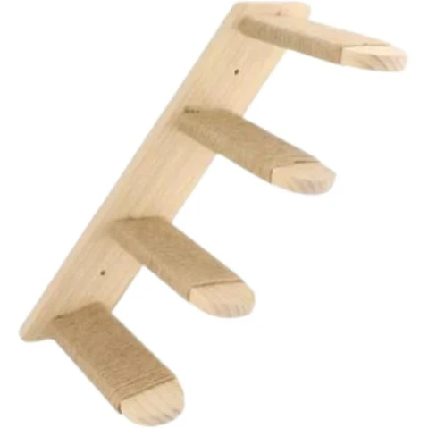 TM Paws and Play Elevated Wooden Cat Climbing Shelf