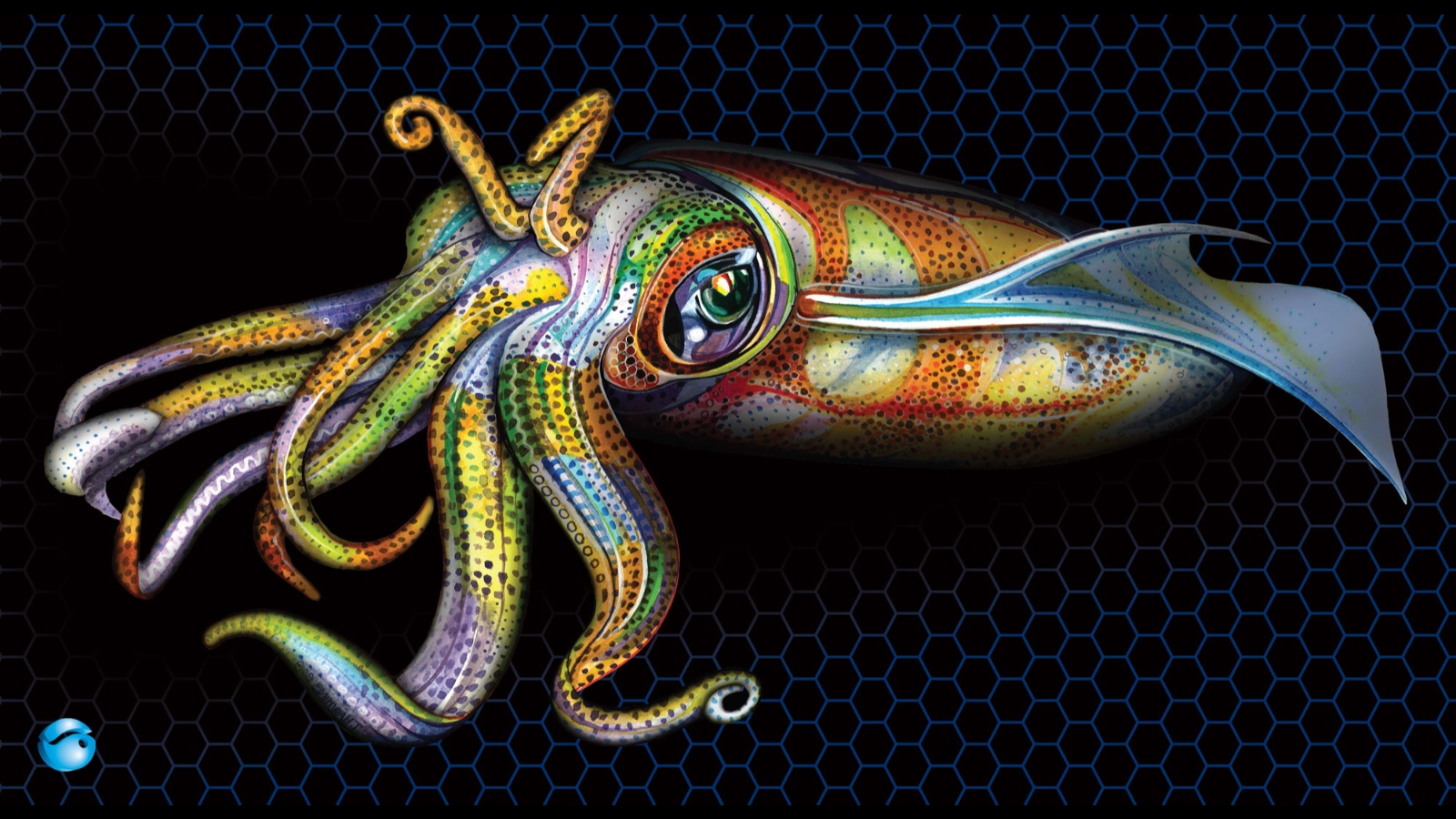 AFN Deluxe Helm Mat - Squid