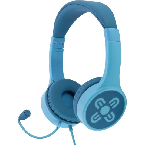 Moki ChatZone Headphones + Boom Microphone - Blue/Blue