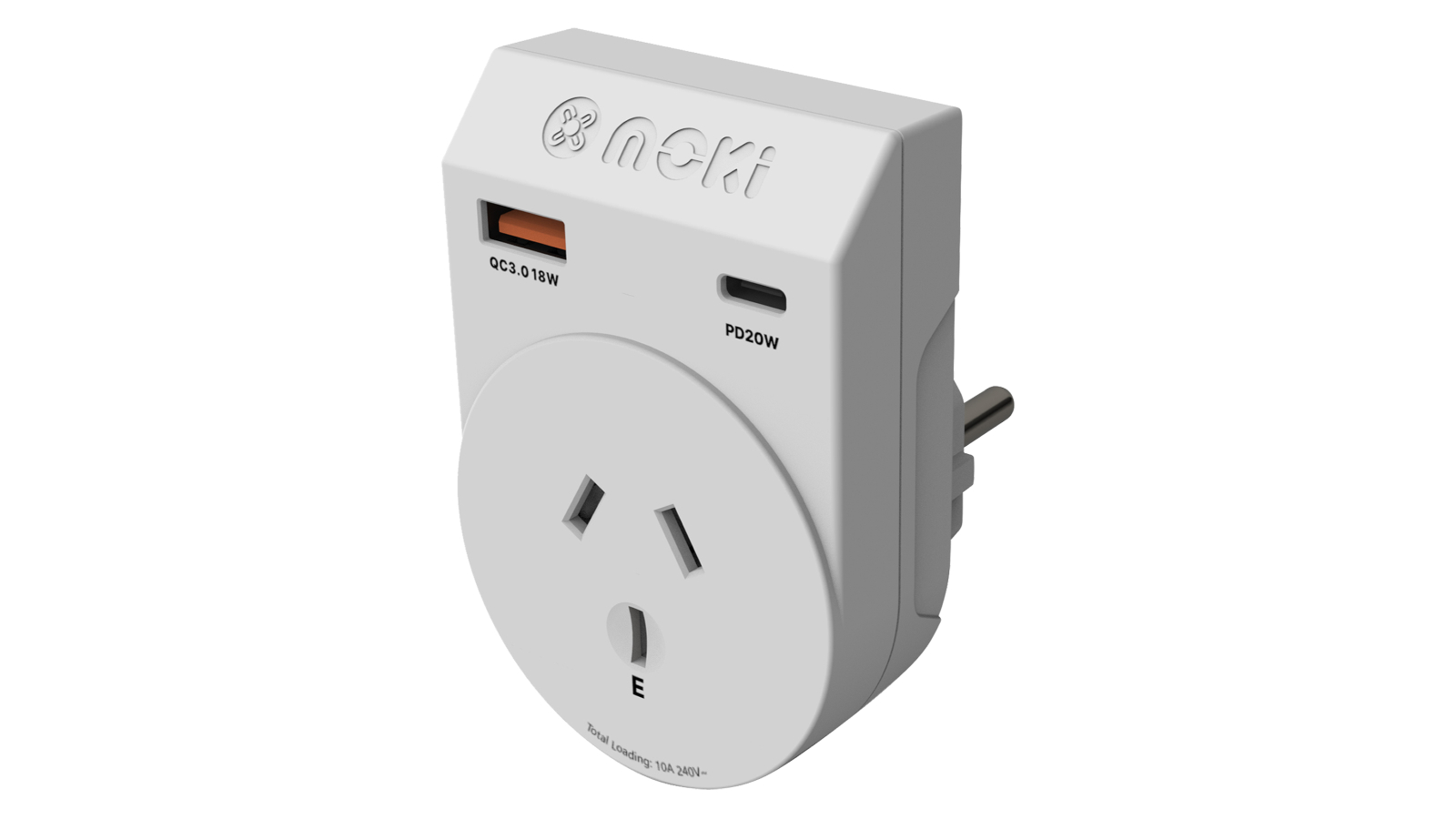 Moki Travel Adaptor Plus - AU/NZ to EU