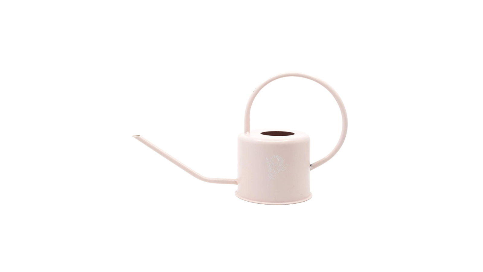 Rayell Bloom 36cm Metal Watering Can Container for Gardening - Peach
