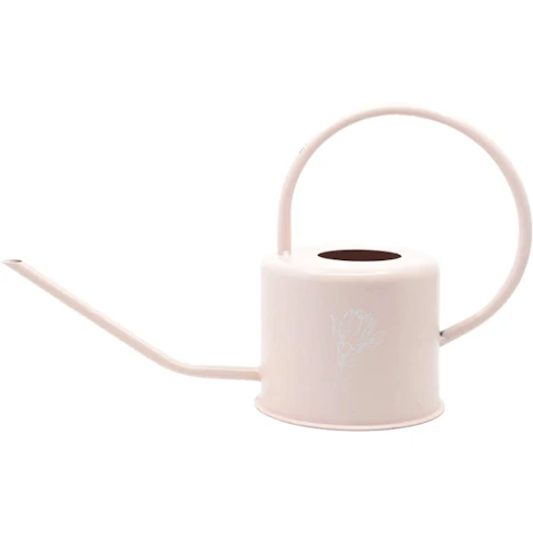 Rayell Bloom 36cm Metal Watering Can Container for Gardening - Peach