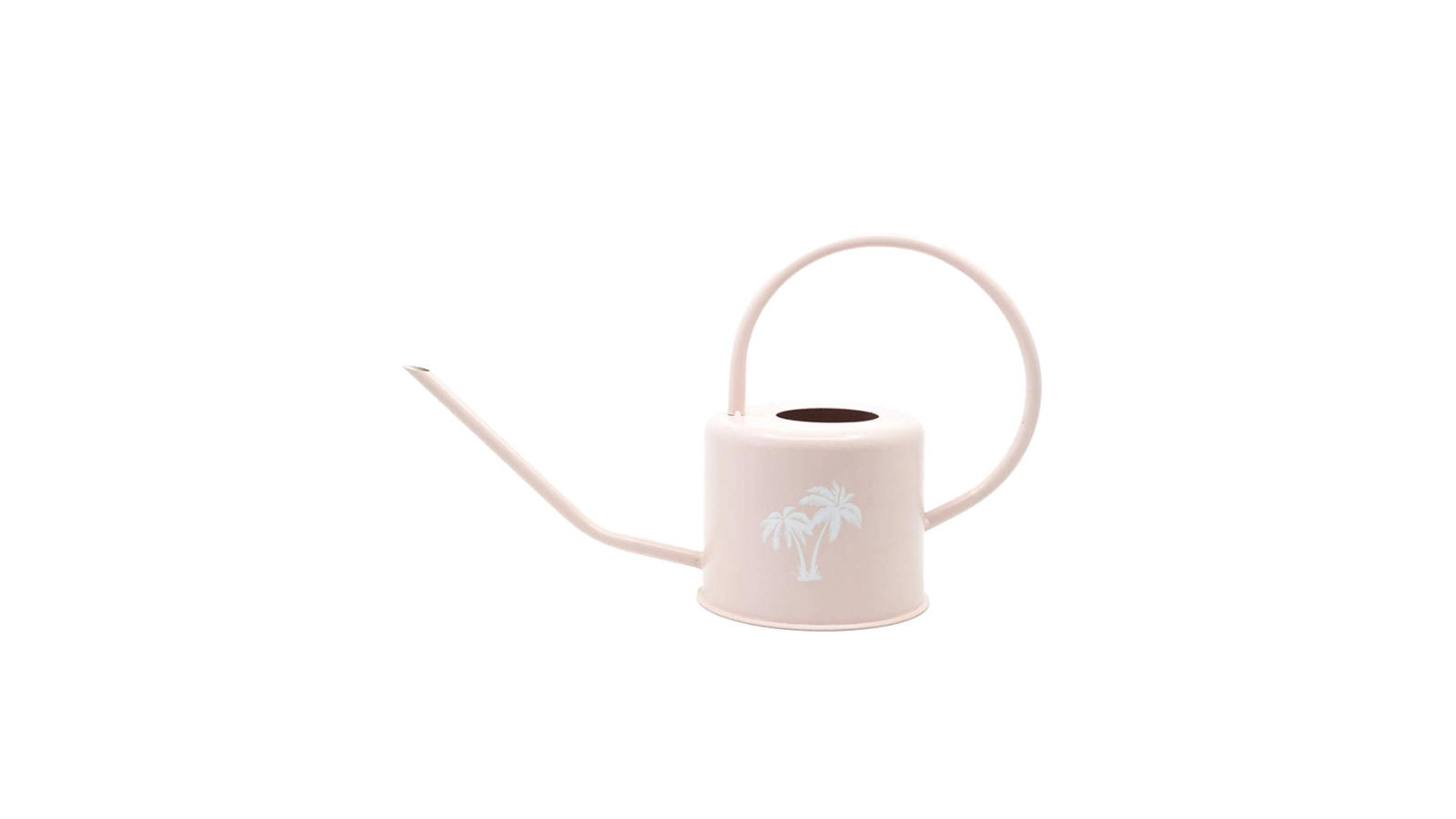 Rayell Palm 36cm Metal Watering Can Container for Gardening - Peach
