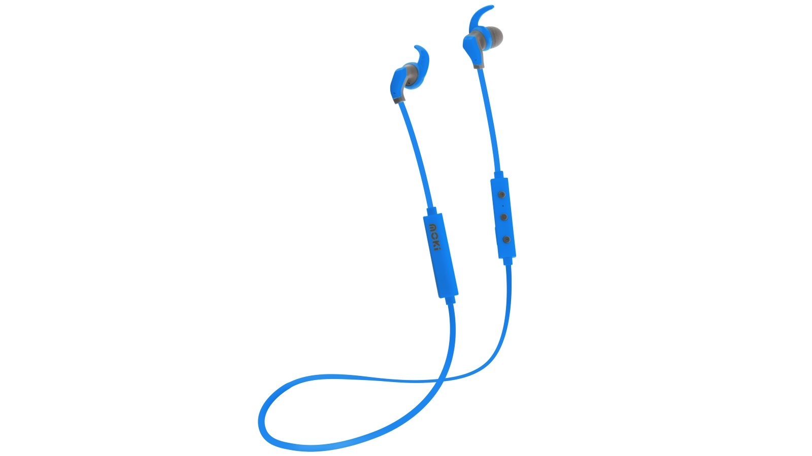 Moki Hybrid Bluetooth In-Ear Earphones - Blue