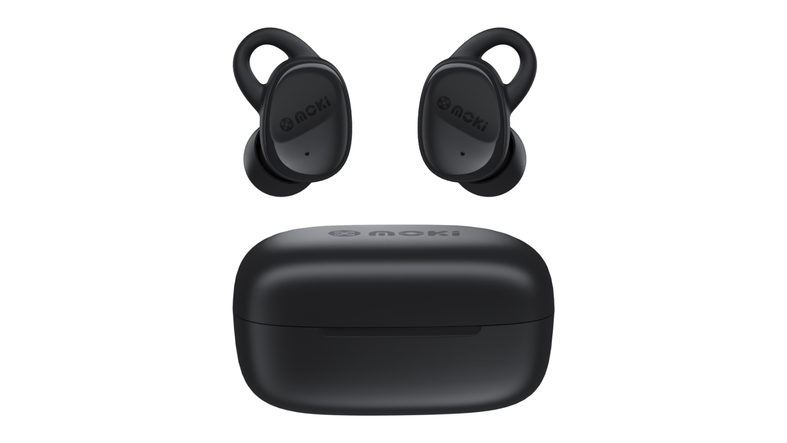 MokiFit True Wireless Earphones + Wireless Charge Enabled ChargeDock Harvey Norman