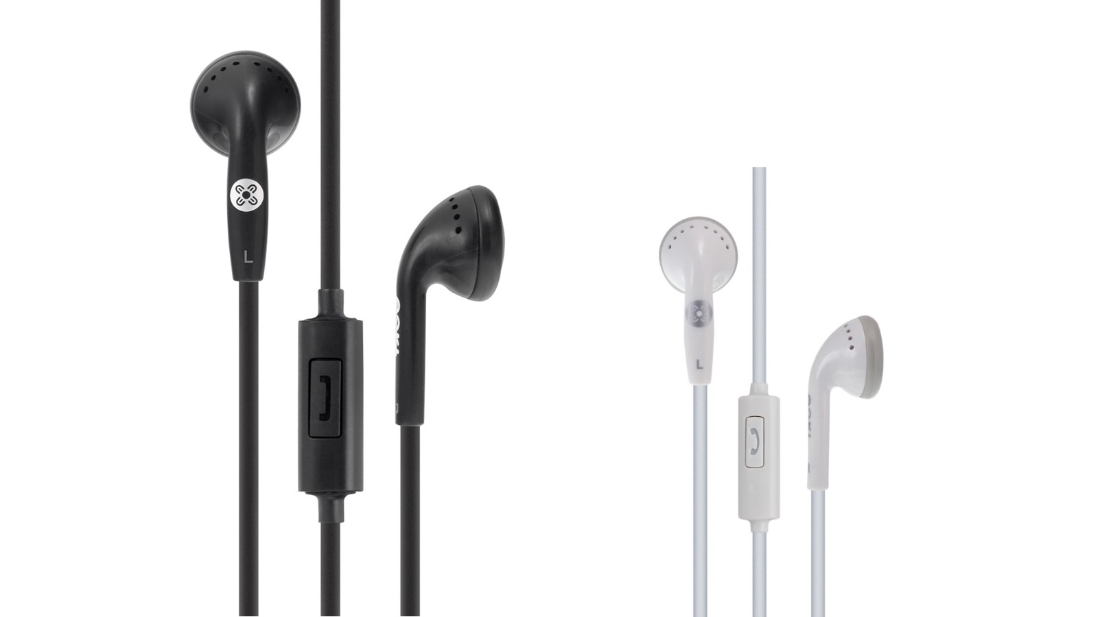 Moki Stereo In-line Mic and Control Earphones