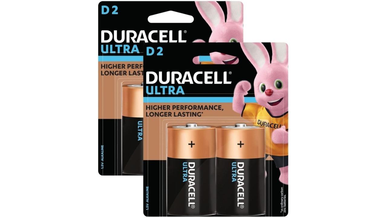 Duracell 2 x 2 Pack Ultra D Batteries