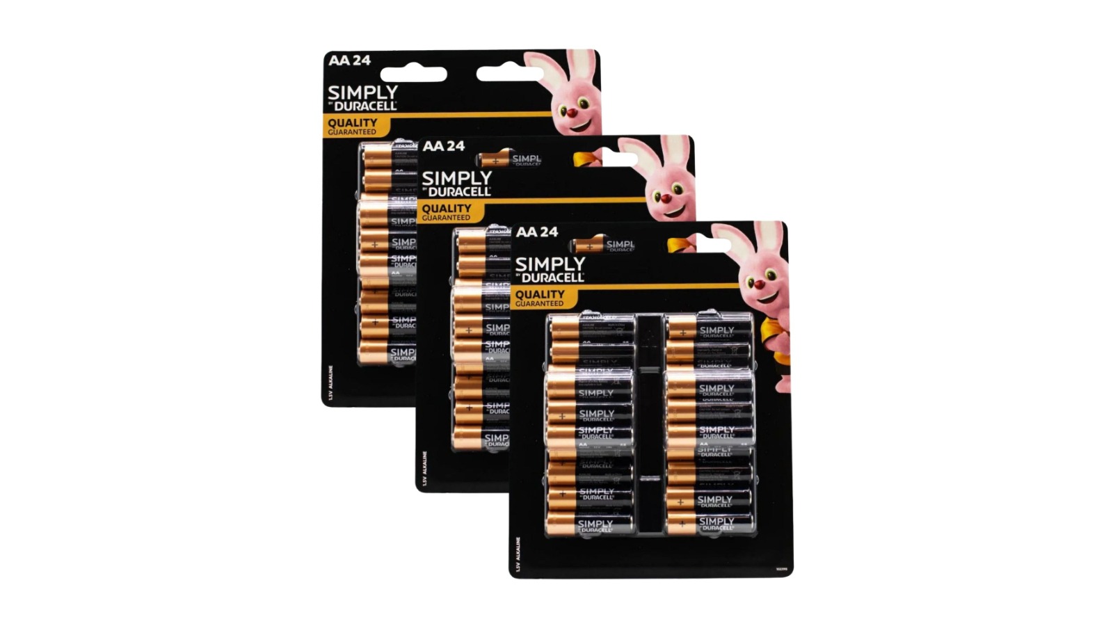 Duracell 3 x 24 Pack AA Batteries