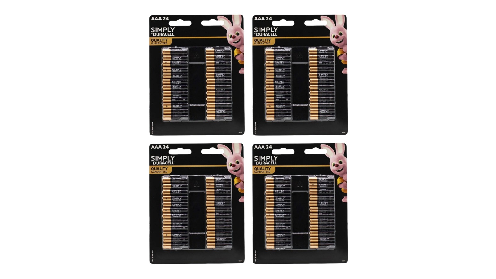 Duracell 4 Pack AAA Batteries - 24 Pieces