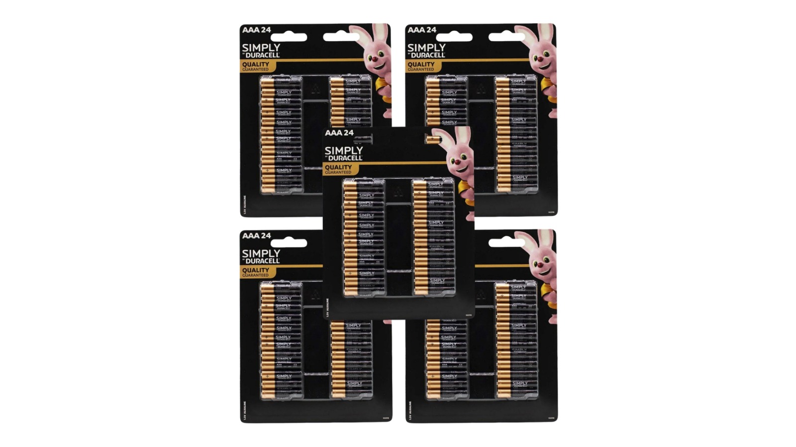 Duracell 5 Pack AAA Batteries - 24 Pieces