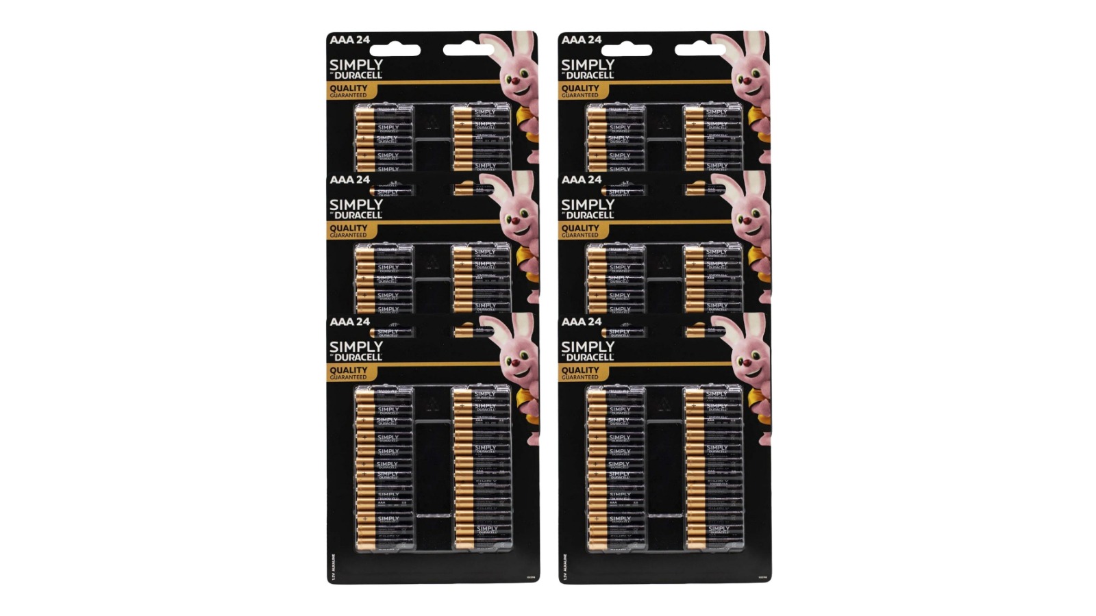Duracell 6 Pack AAA Batteries -24 Pieces