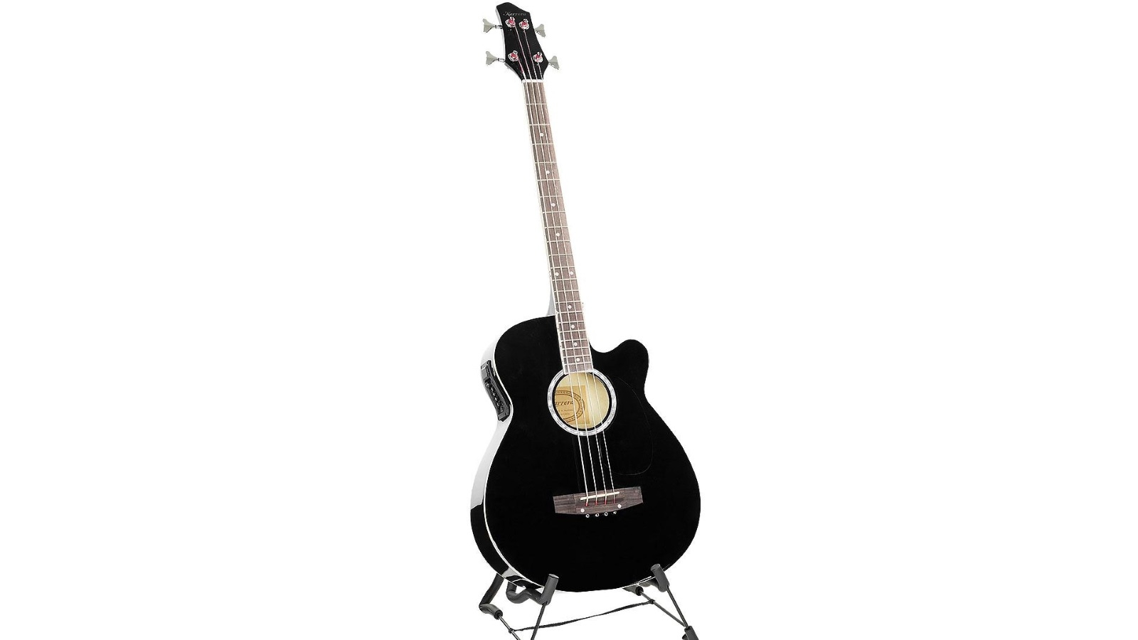 Karrera 43-inch Acoustic Bass Guitar - Black