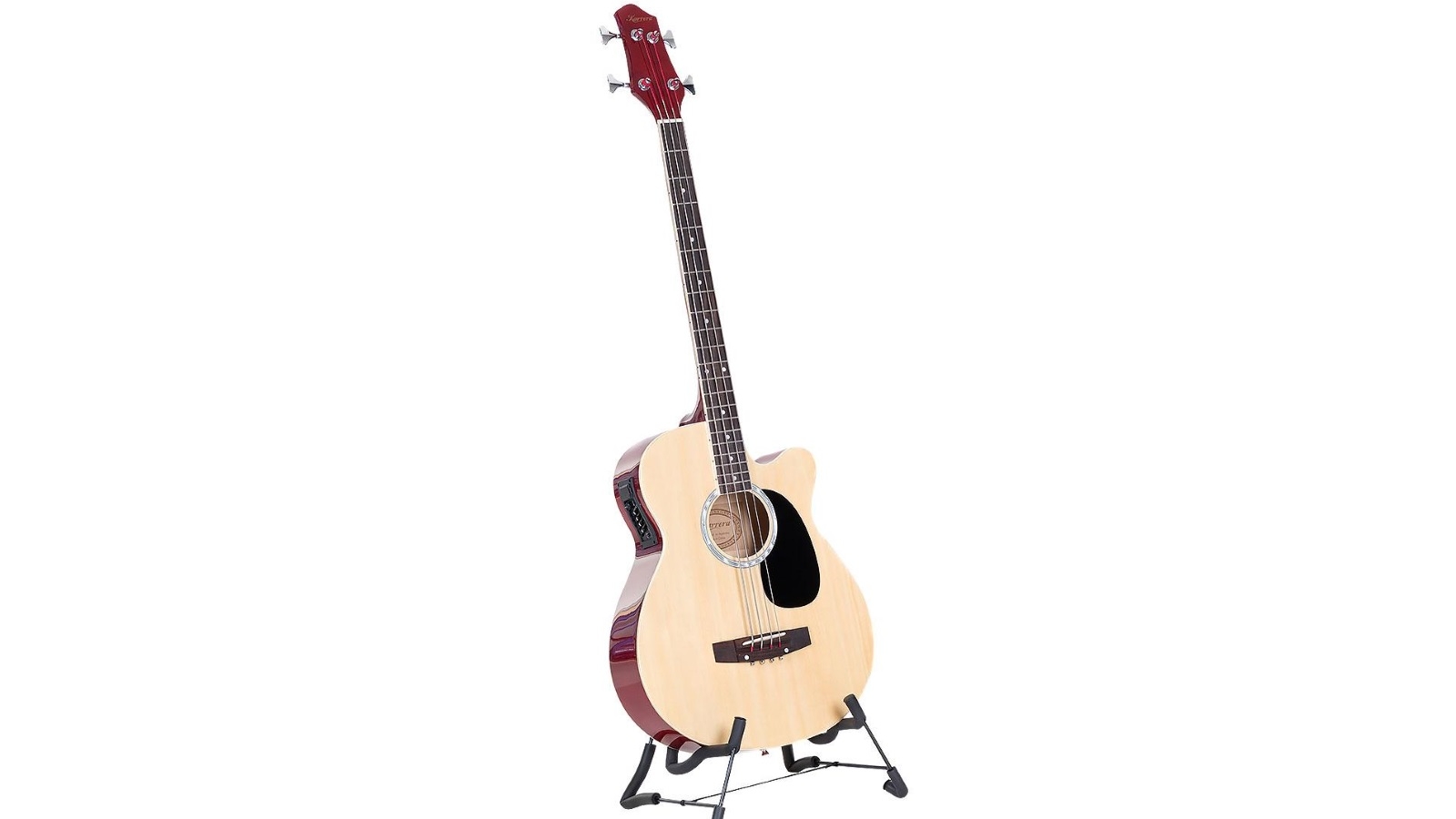 Karrera 43-inch Acoustic Bass Guitar - Natural