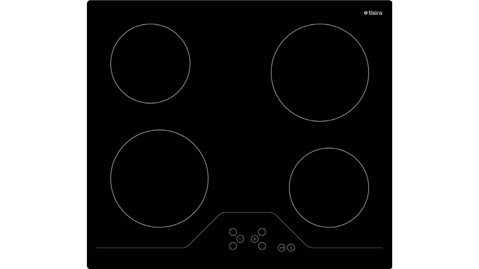 Tisira 60cm 4-Zone Frameless Ceramic Cooktop