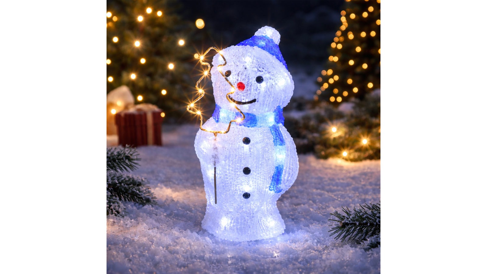 Lexi Lighting	30cm Acrylic Snowman