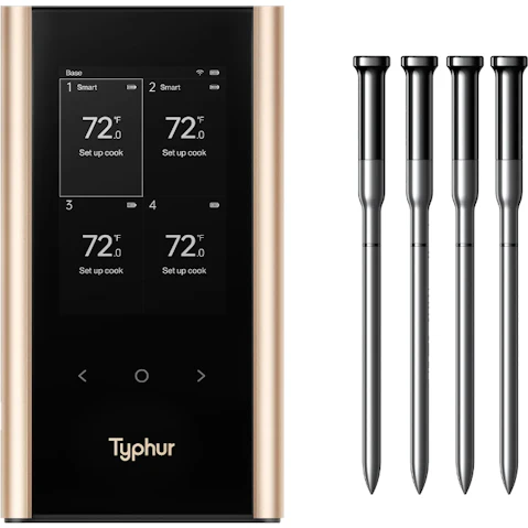 Typhur Sync Quad Wireless Quad Meat Probe - Black/Gold