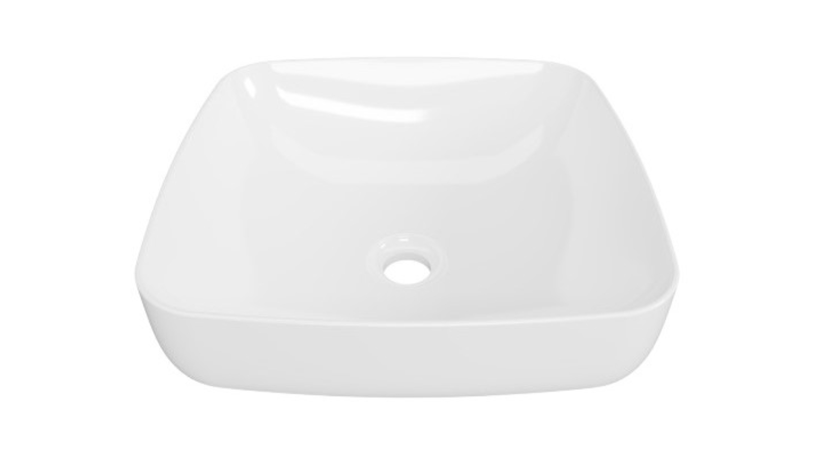 Timberline Addison 400mm Inset Basin - Gloss White