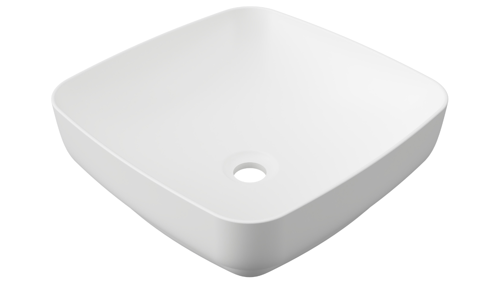 Timberline Addison 400mm Inset Basin - Matte White