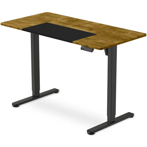 Fortia Electric Sit/Stand Desk - Walnut/Black