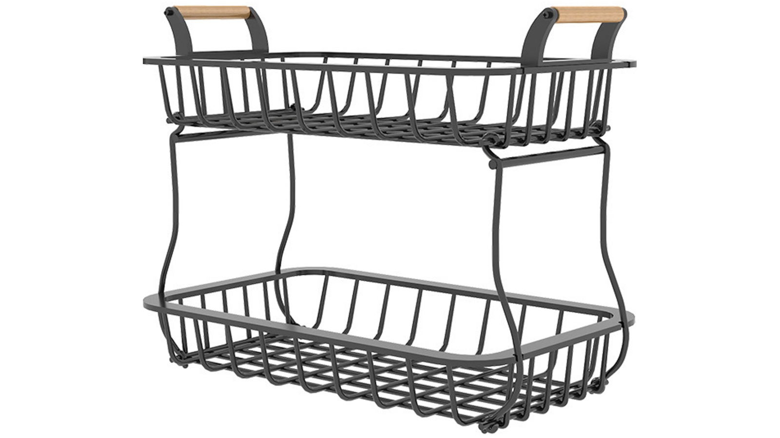 Adivo 2-Tier Detachable Rack - Black