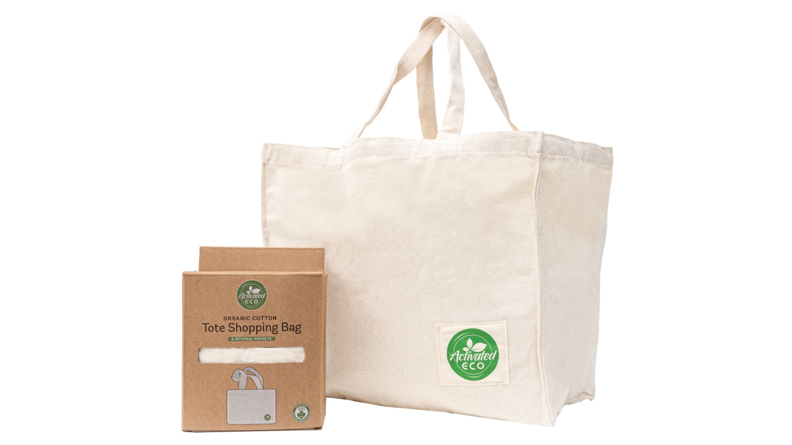 Normal Store Bag Activated Eco Organic Cotton Tote Shopping Bag with Pockets | Harvey Norman