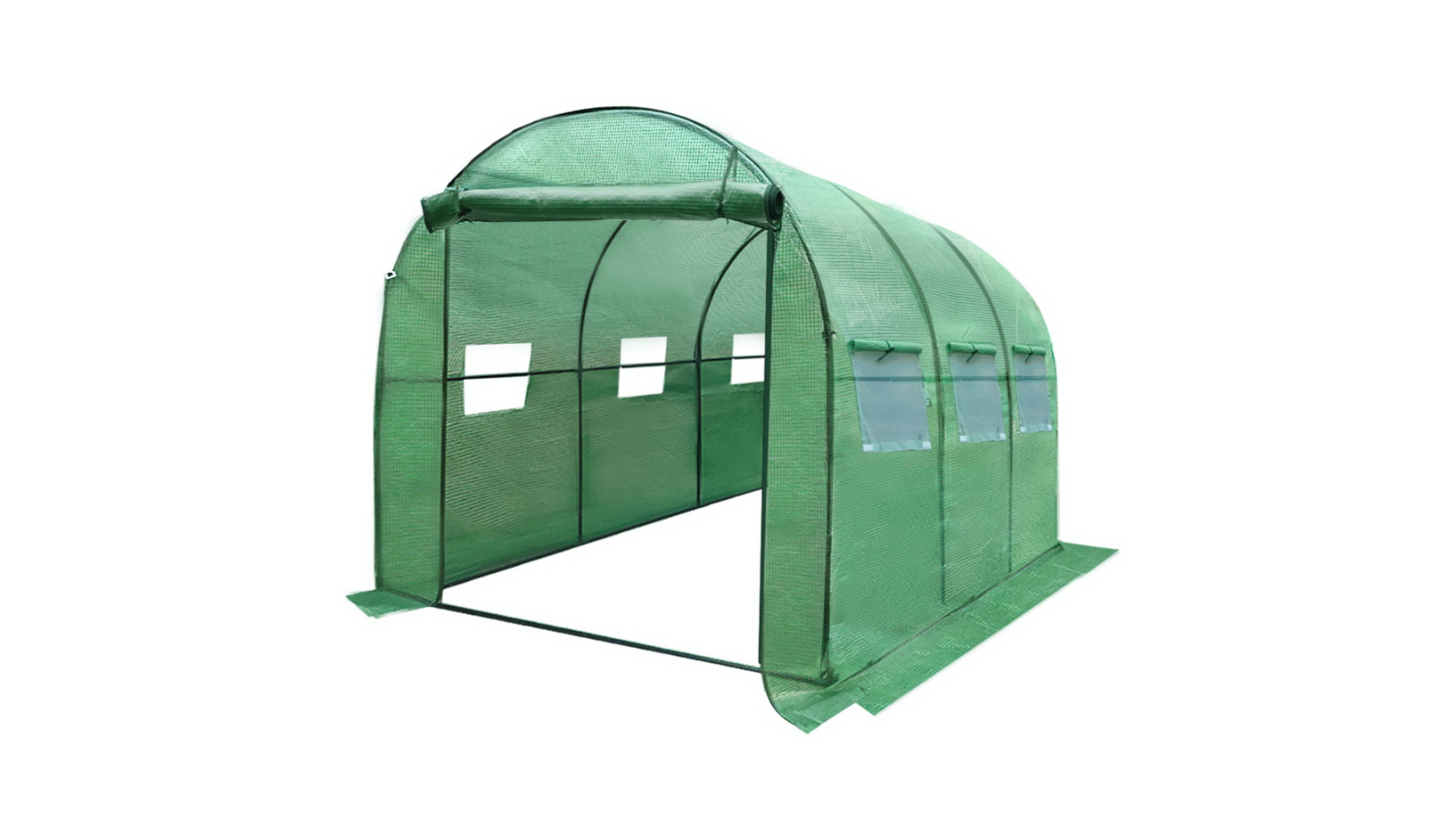 Green Fingers 3m x 2m Greenhouse - Green