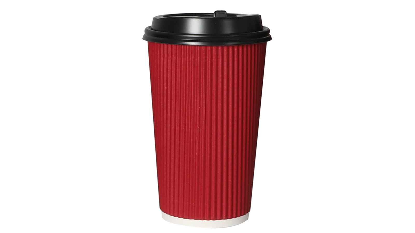 Toque 100 Piece 16oz Take Away Coffee Cup + Lid - Red