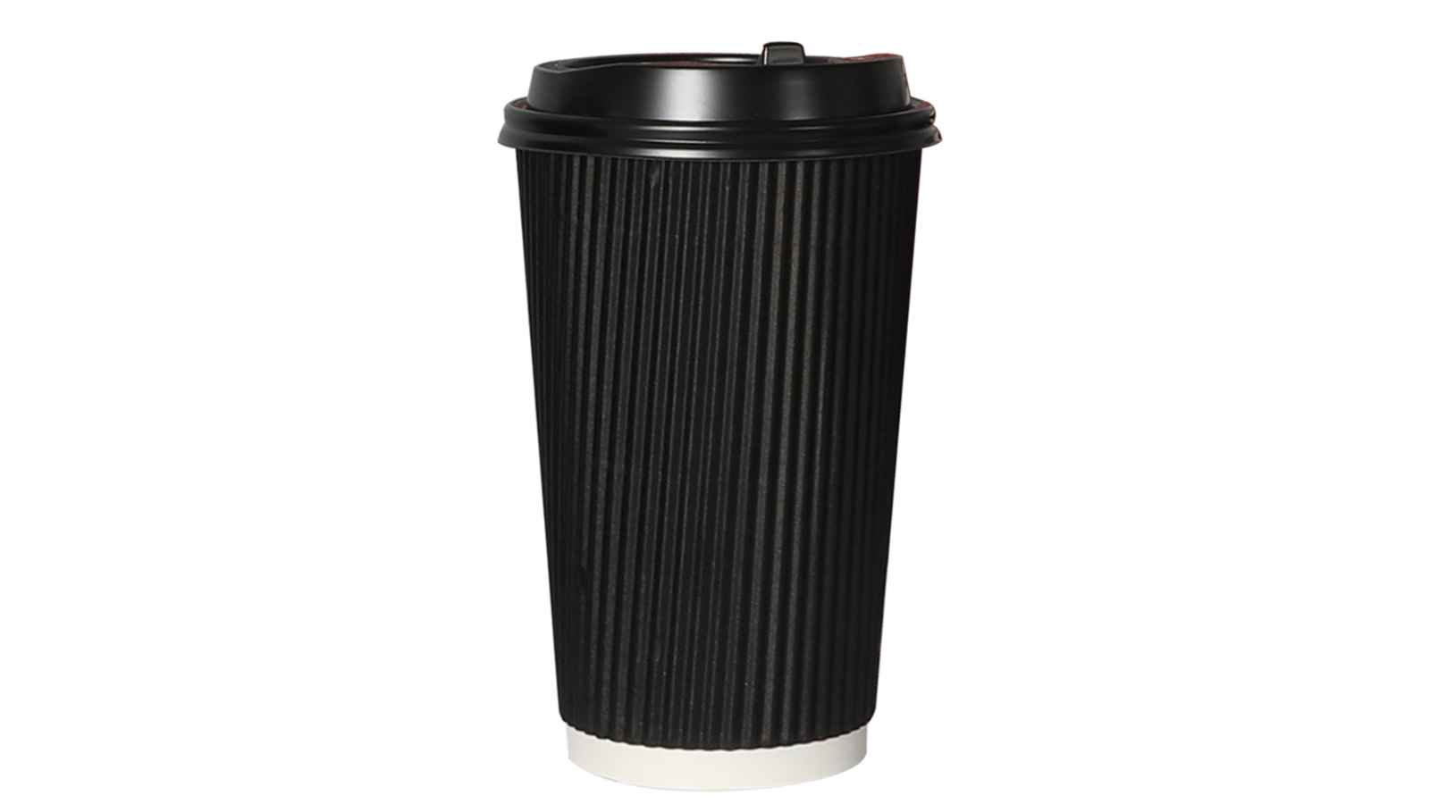 Toque 500 Piece 16oz Take Away Coffee Cup + Lid - Black | Harvey Norman