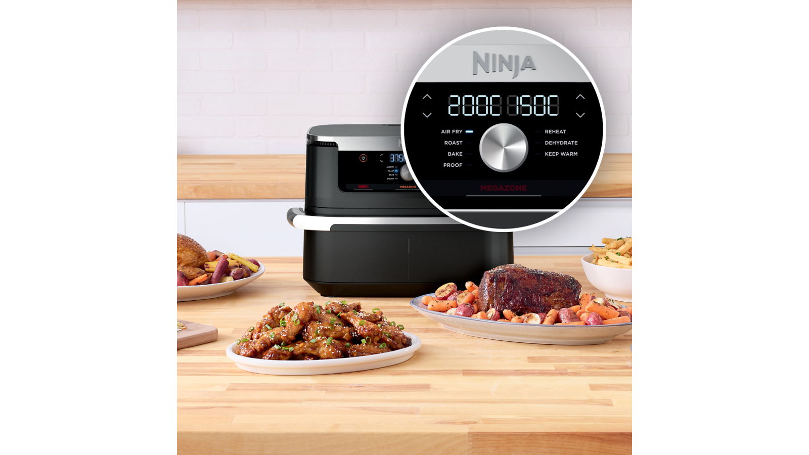 Buy the Ninja Foodi AF500 XXXL Flex Drawer 10.4L Mega Zone Air Fryer -  AF500 - ( AF500 ) online 