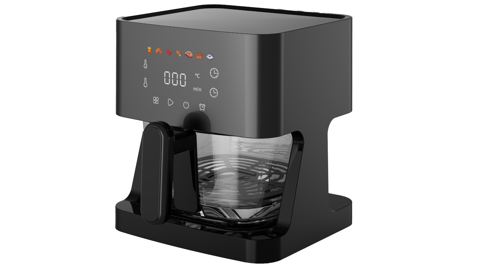 Healthy Choice High-End Touch Control Panel Glass Digital Air Fryer - 5 Litre