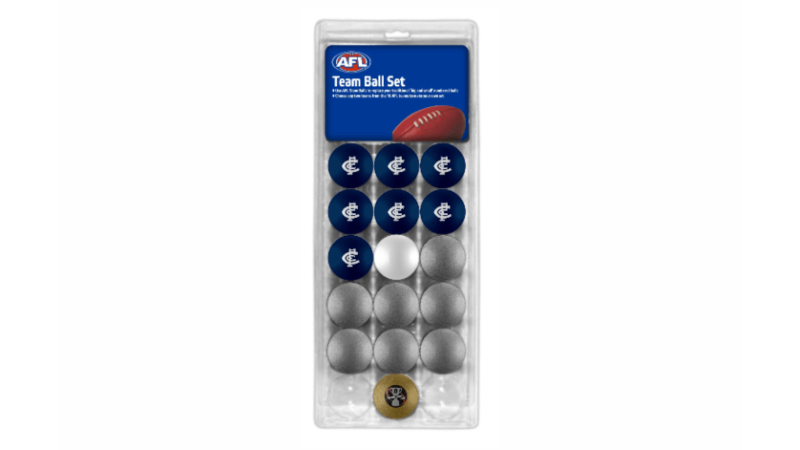 AFL Carlton Blues Pool Snooker Billiard Ball Set
