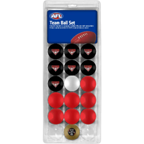 AFL Essendon Bombers Pool Snooker Billiard Ball Set