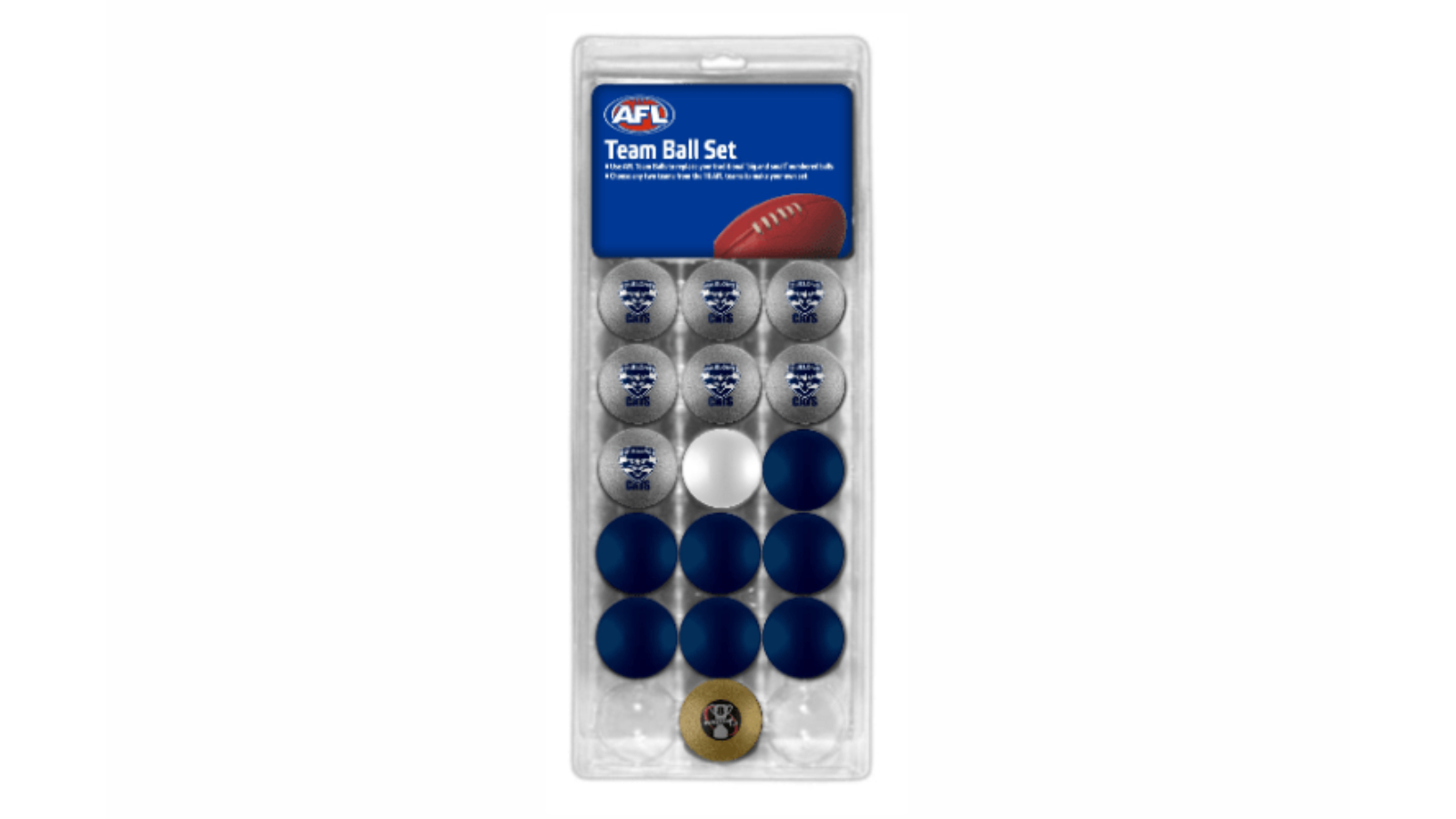 AFL Geelong Cats Pool Snooker Billiard Ball Set