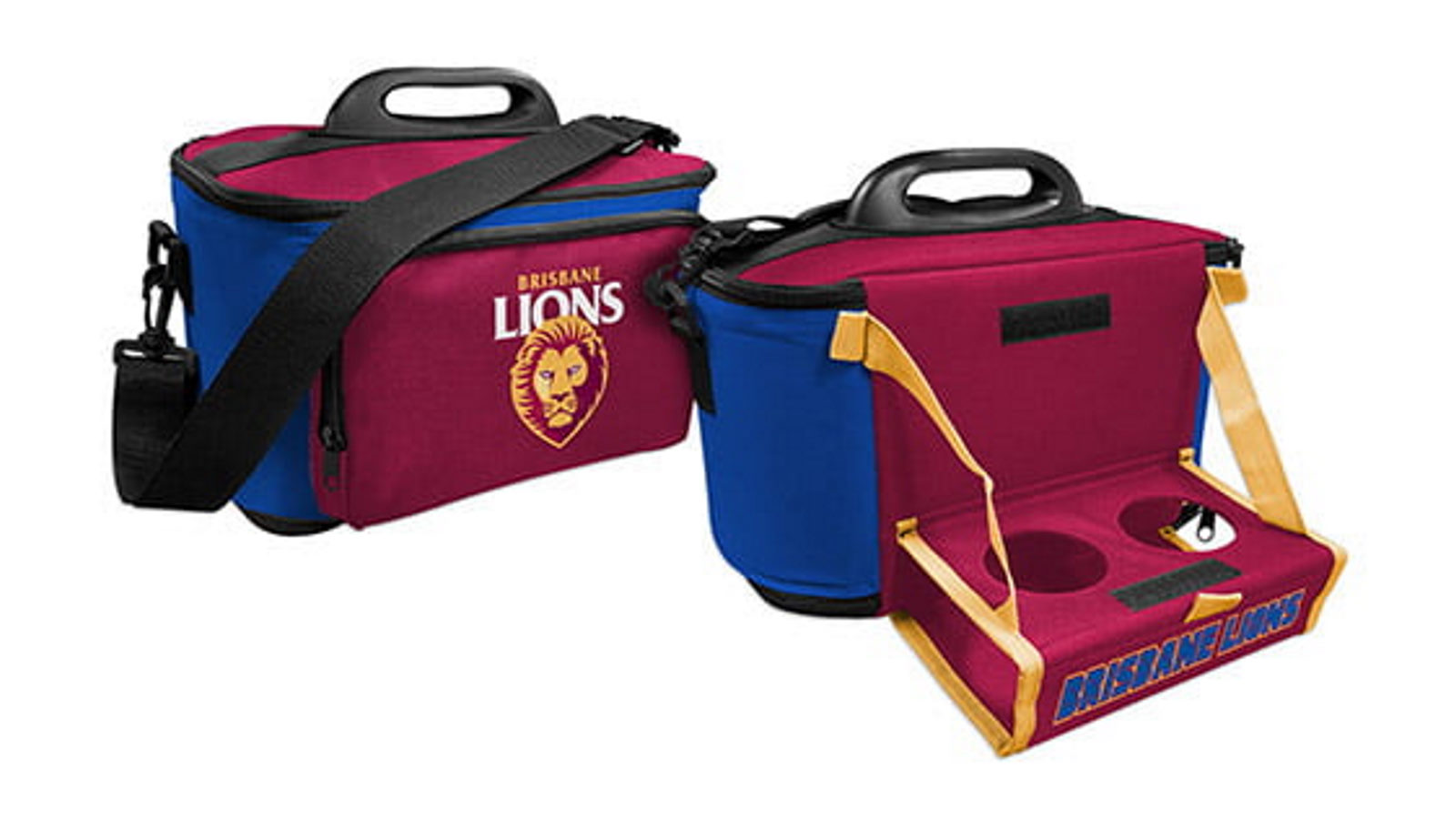 AFL Collingwood Magpies Lunch Cooler Bag With Drink Tray Table