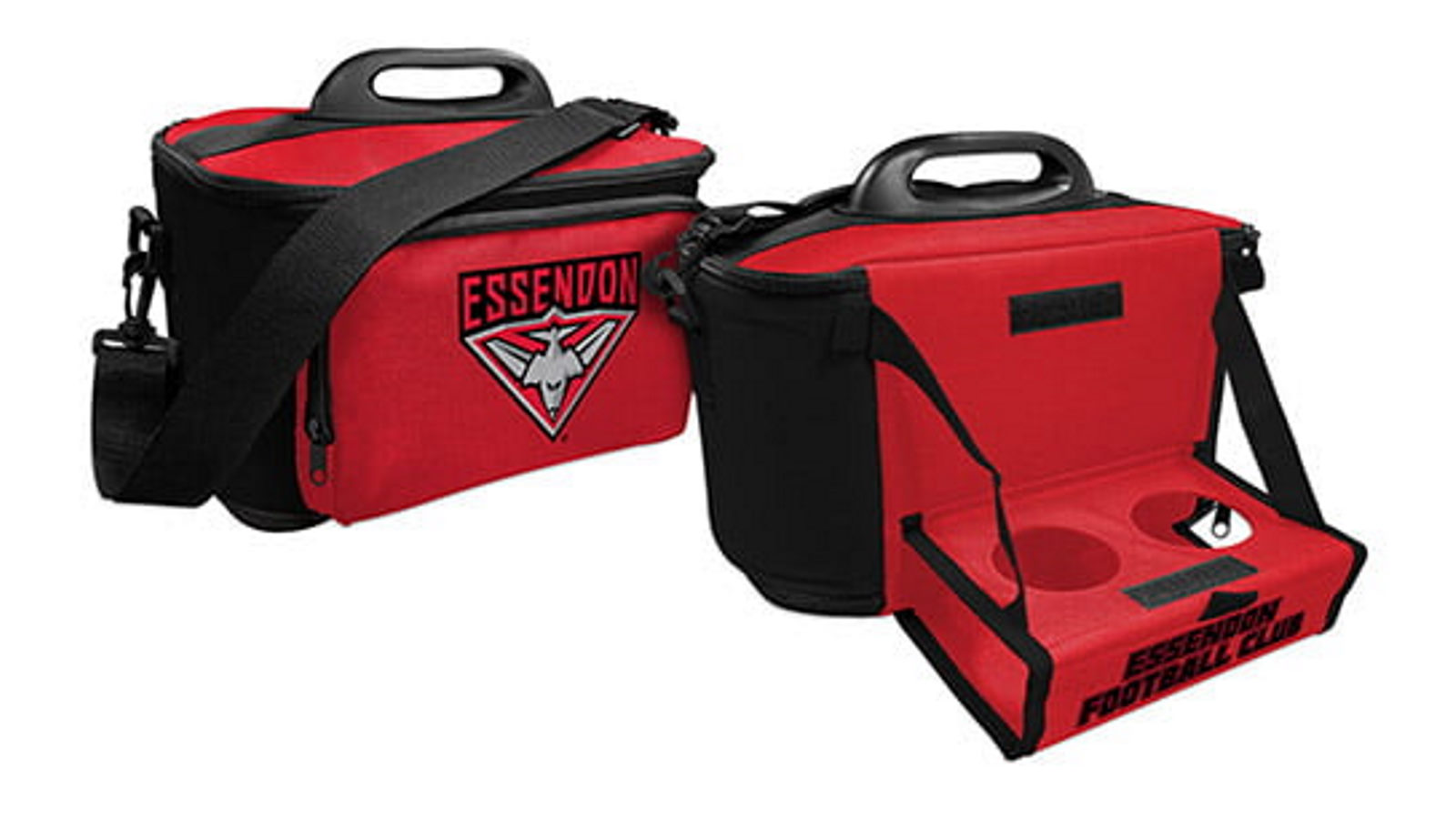 AFL	Essendon Bombers Lunch Cooler Bag With Drink Tray Table